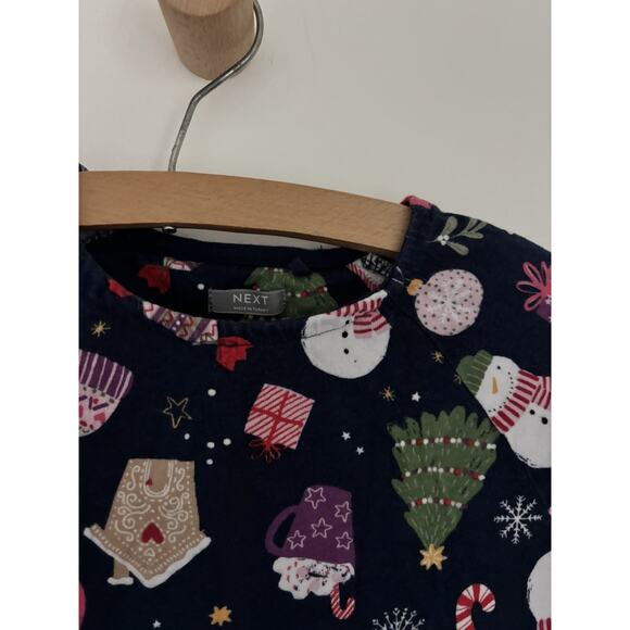 Next UK Holiday Winter Dress size 7/8 best Long Sleeve - Picture 5 of 6